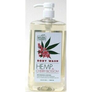 Natural Therapy 33.8 Oz Hemp & Cherry Blossom Soothing Body Wash New Sealed